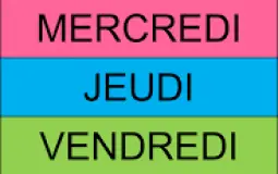 les jours de la semaine